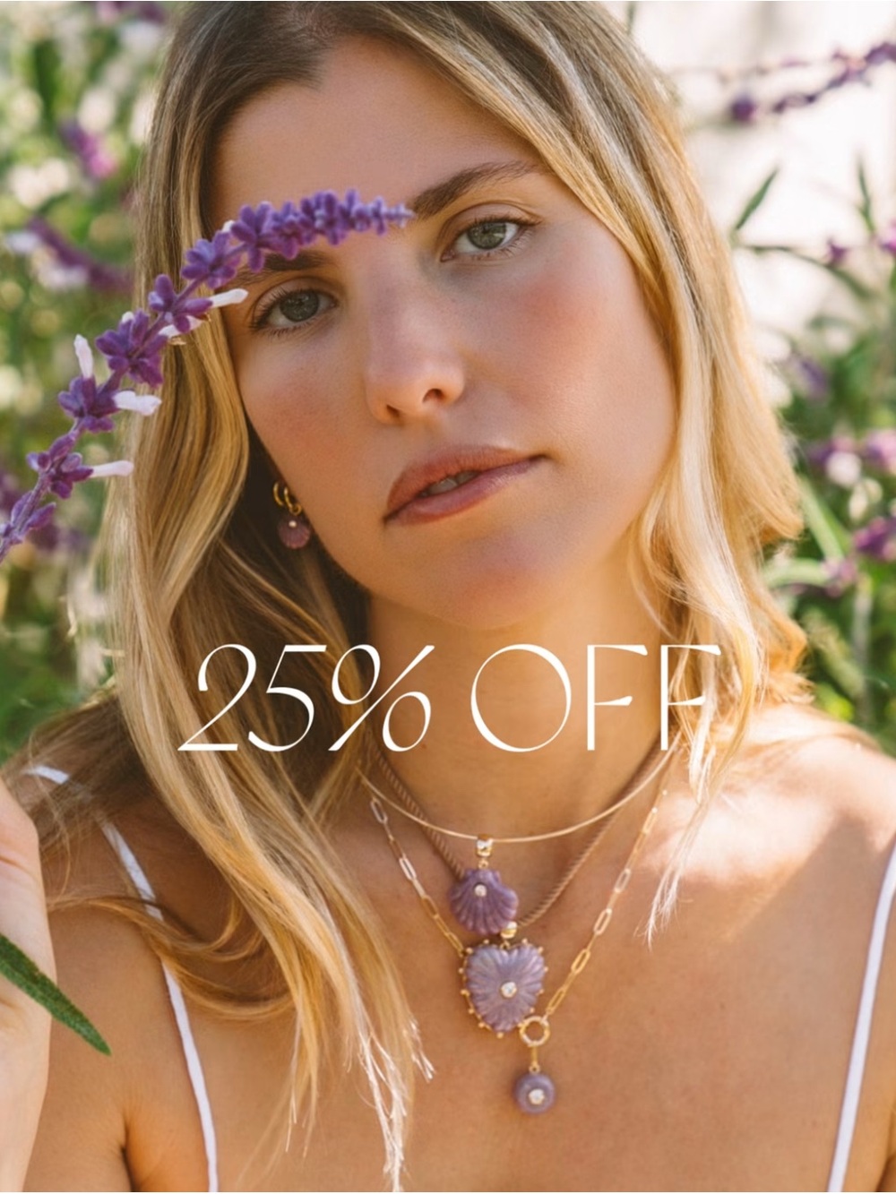 Thatch Malene Purple Mica Heart Necklace -  2 chains to choose from